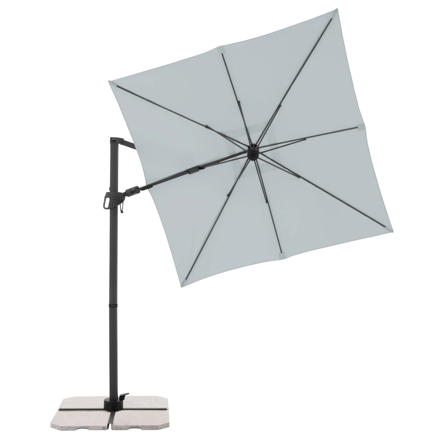 Doppler Pendelschirm 'Derby DX', Hellgrau, Ca. 210 X 210 Cm - Image 5