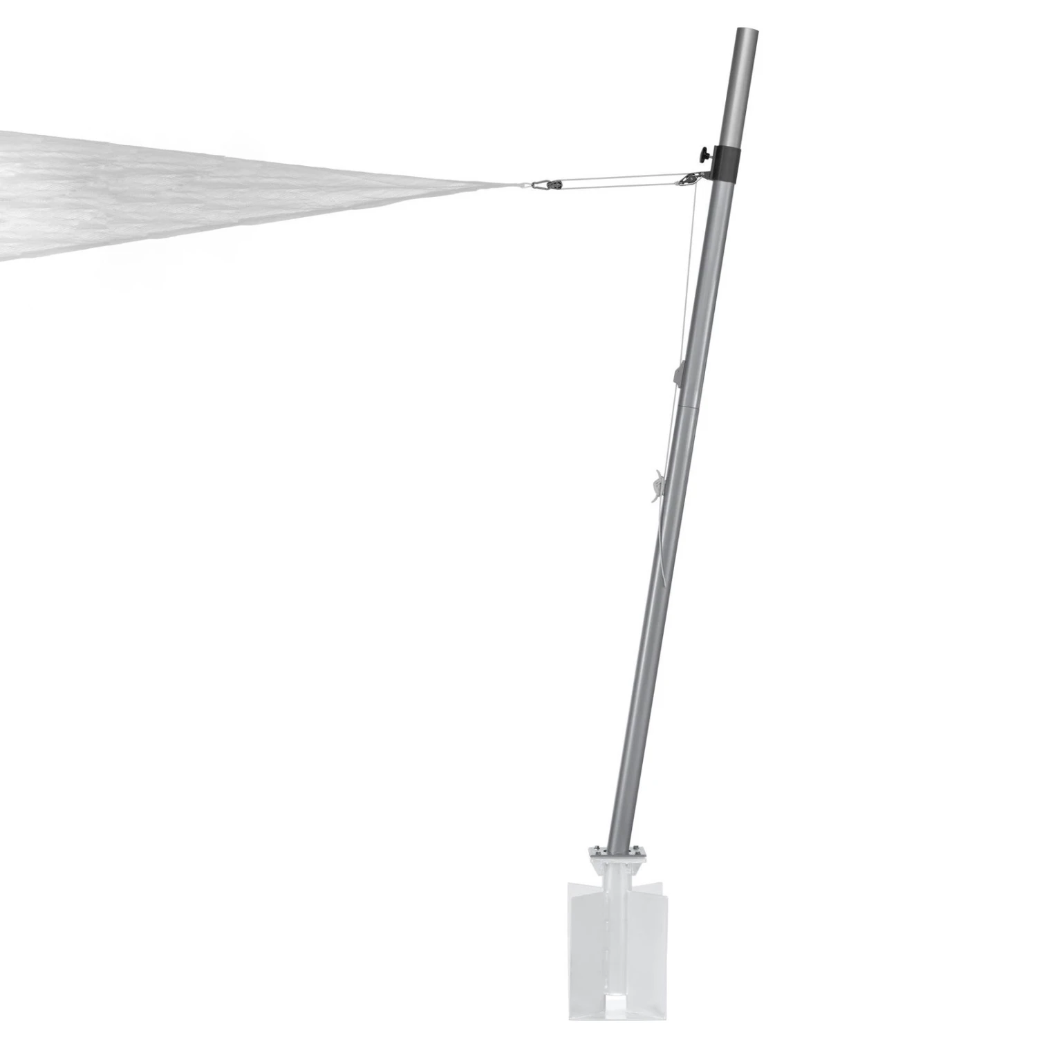 Mast Für Sonnensegel, Silber, Edelstahl - Image 2