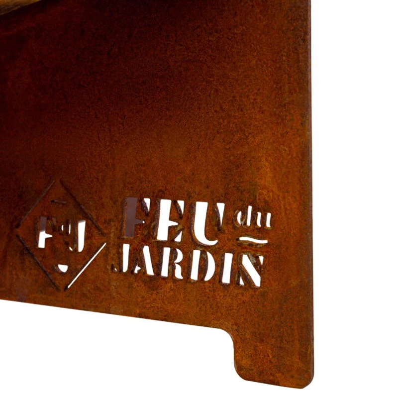 Edelstahl-Feuerstelle 'X 70', Rost, 40 X 75 Cm - Image 3