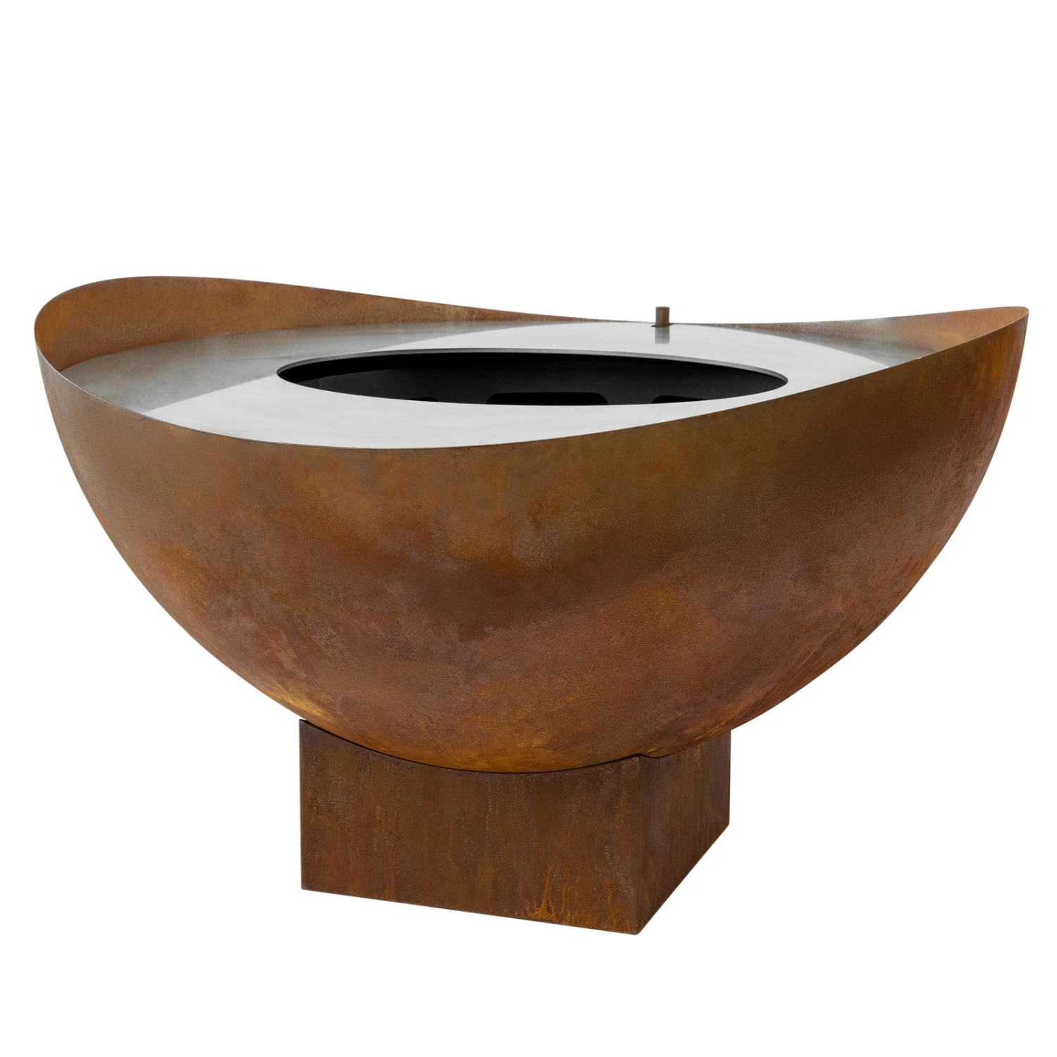 Feuerstelle 'Wave', Rost, Edelstahl, Ca. 100 X 55 X 100 Cm - Image 2