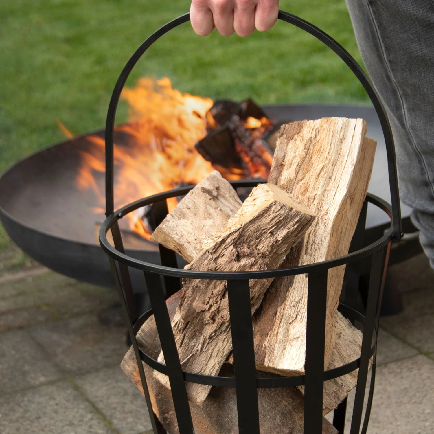 Feuereimer, Eisen, Ca. 37 X 35 X 40 Cm - Image 3