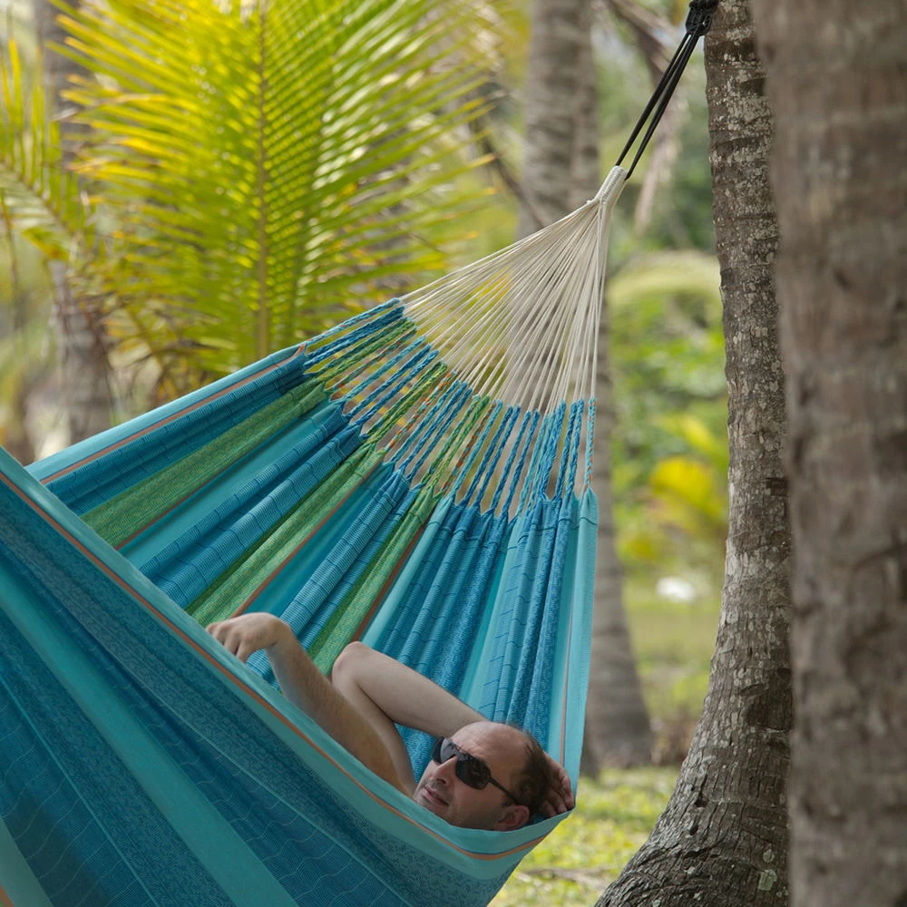 LA SIESTA Kingsize Familien-Hängematte Flora Curacao, Aus Bio-Baumwolle - Image 5