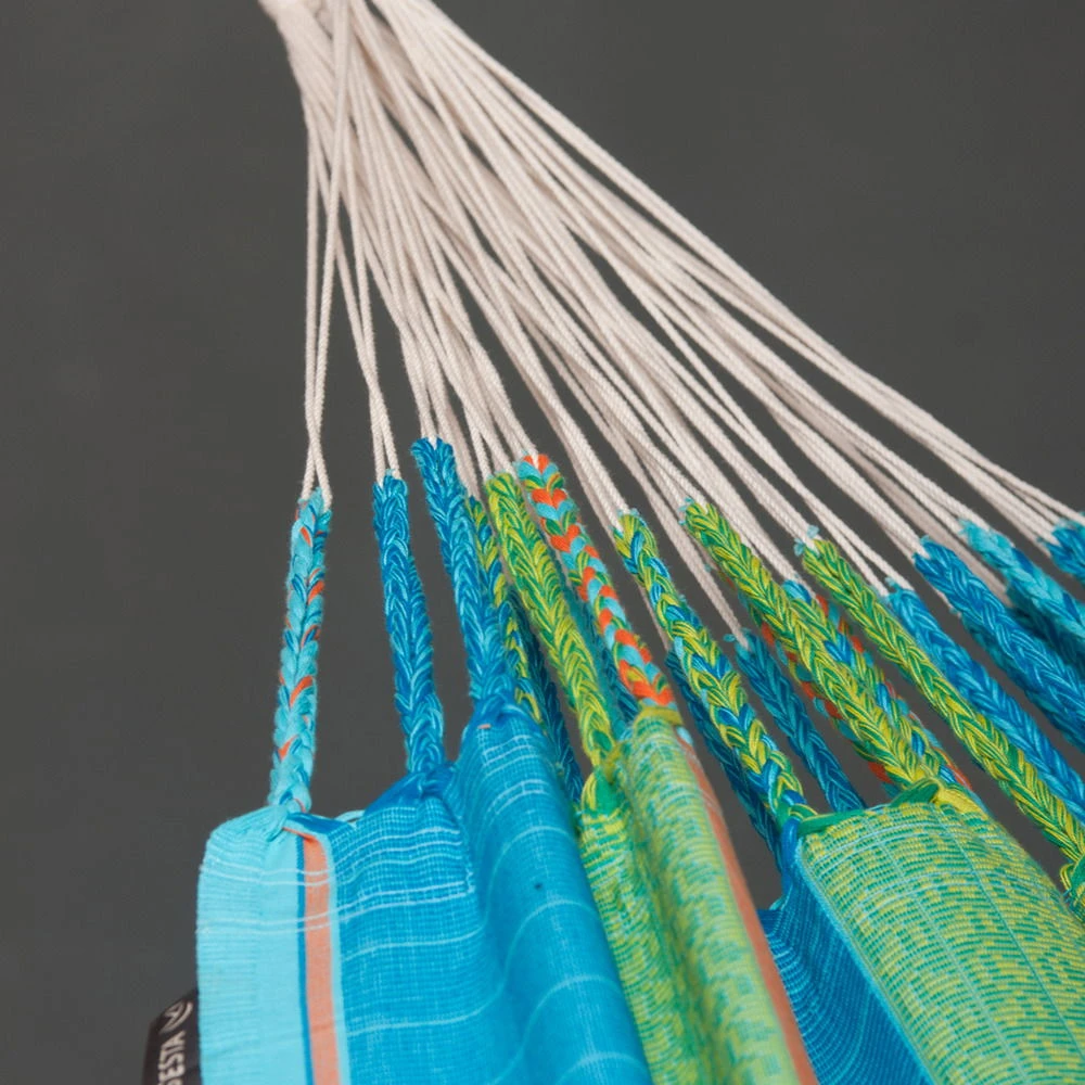 LA SIESTA Kingsize Familien-Hängematte Flora Curacao, Aus Bio-Baumwolle - Image 4