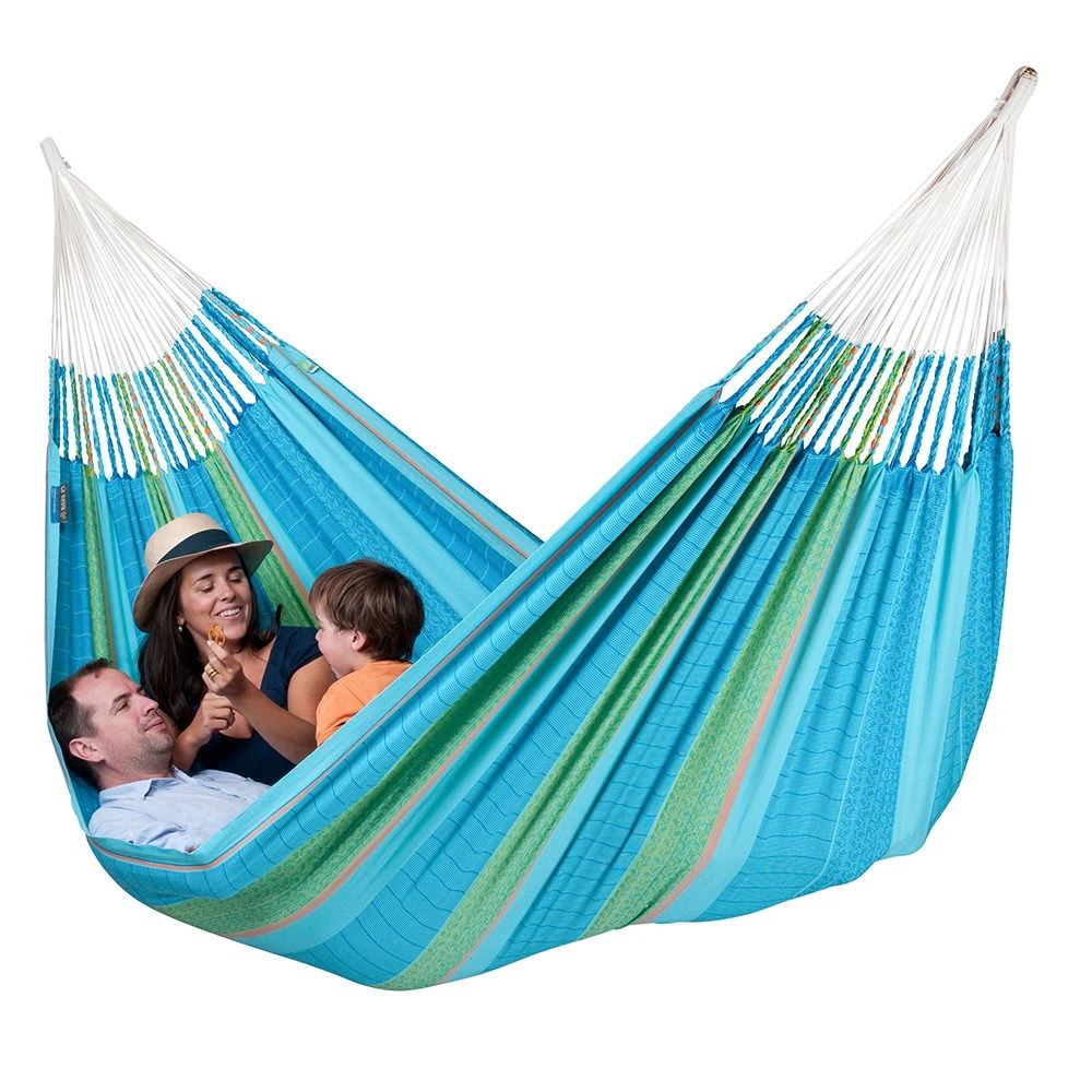 LA SIESTA Kingsize Familien-Hängematte Flora Curacao, Aus Bio-Baumwolle - Image 2