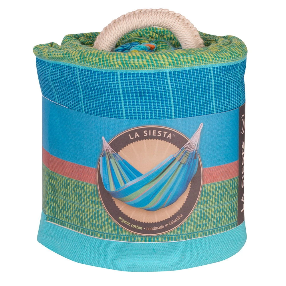 LA SIESTA Kingsize Familien-Hängematte Flora Curacao, Aus Bio-Baumwolle - Image 3