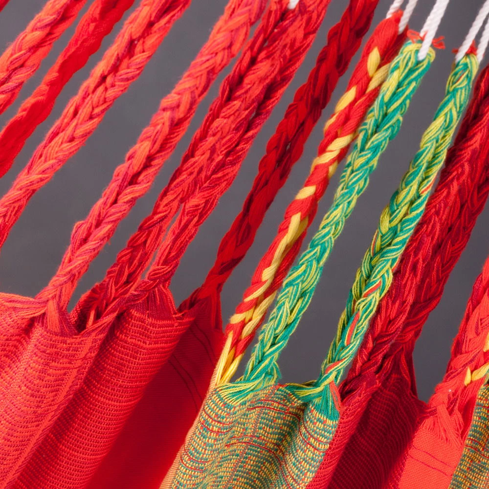 LA SIESTA Hängematte Kingsize Flora Chili, Aus Bio-Baumwolle - Image 4