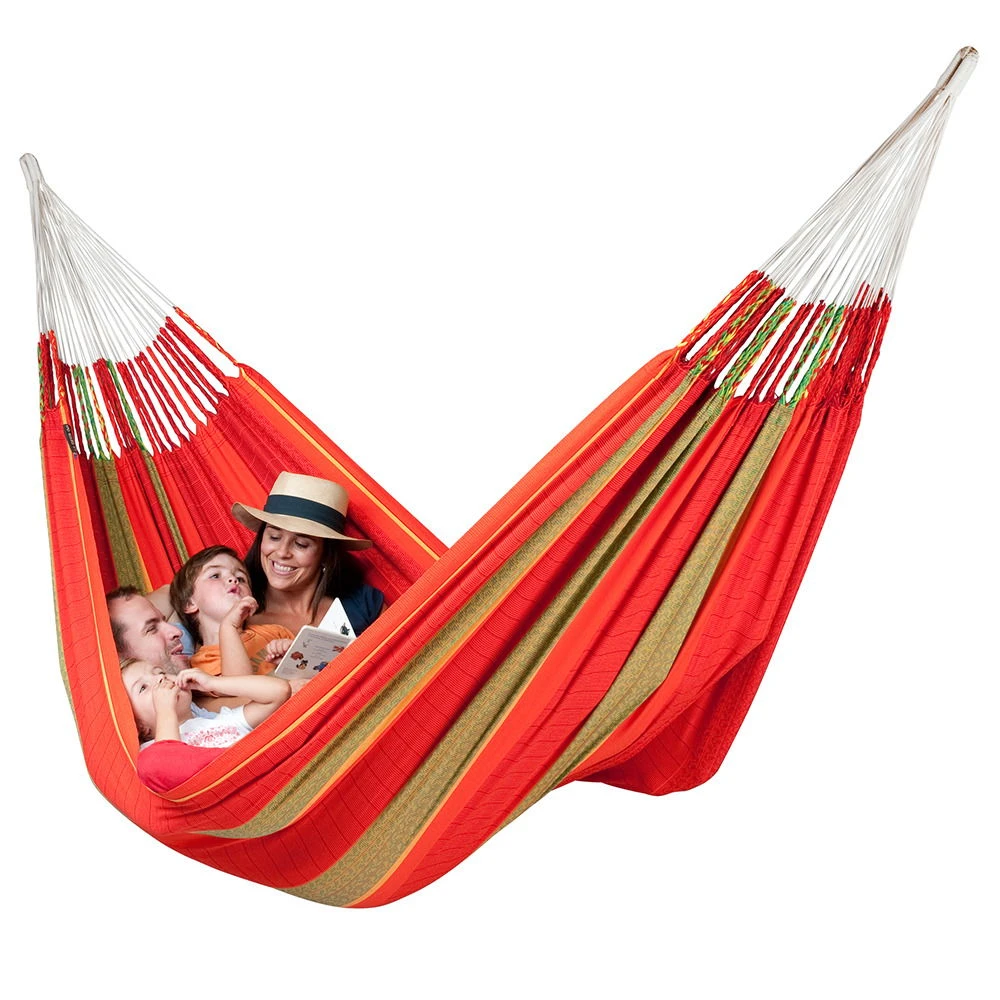 LA SIESTA Hängematte Kingsize Flora Chili, Aus Bio-Baumwolle - Image 2