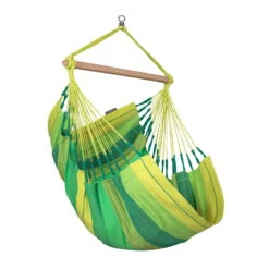 LA SIESTA Hängesessel 'Habana Jungle', Grün, Bio-Baumwolle, 145 X 105 Cm