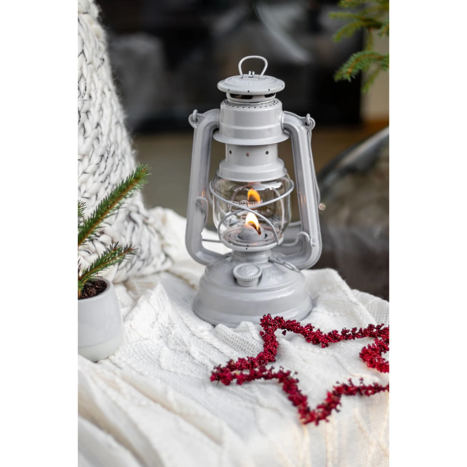 Feuerhand Sturmlaterne 'Baby Special 276', Nordic Grey, 26,5 X 13,5 X 15 Cm - Image 3