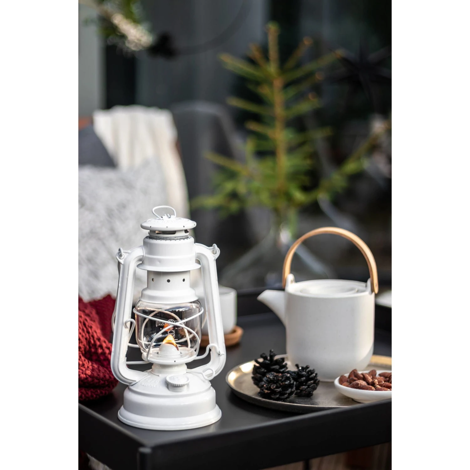 Feuerhand Sturmlaterne 'Baby Special 276', Reinweiß, 26,5 X 13,5 X 15 Cm - Image 3