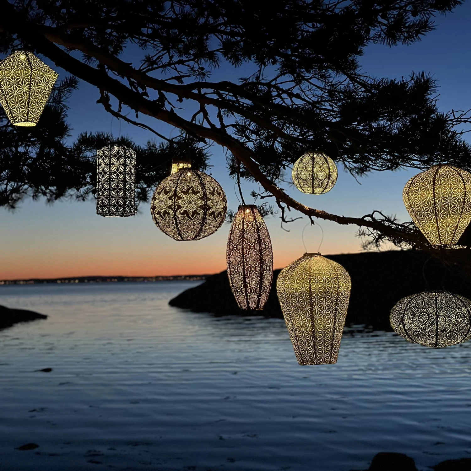 Solarlaterne 'Long Oval 20', Kupfer, Ø 20 X 45 Cm - Image 6