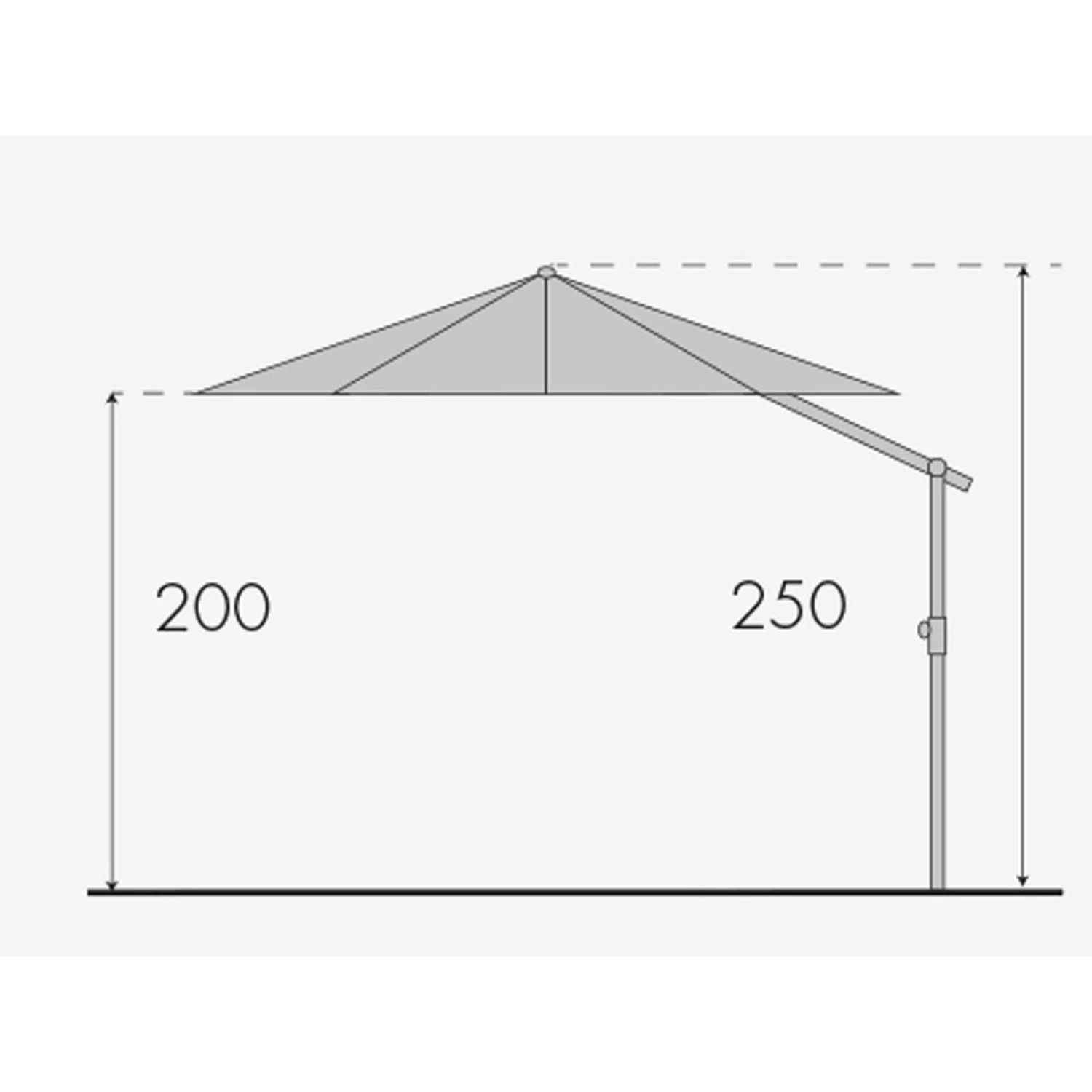 Doppler Pendelschirm 'Expert 350' Aus Aluminium, Ø 350 Cm - Image 5