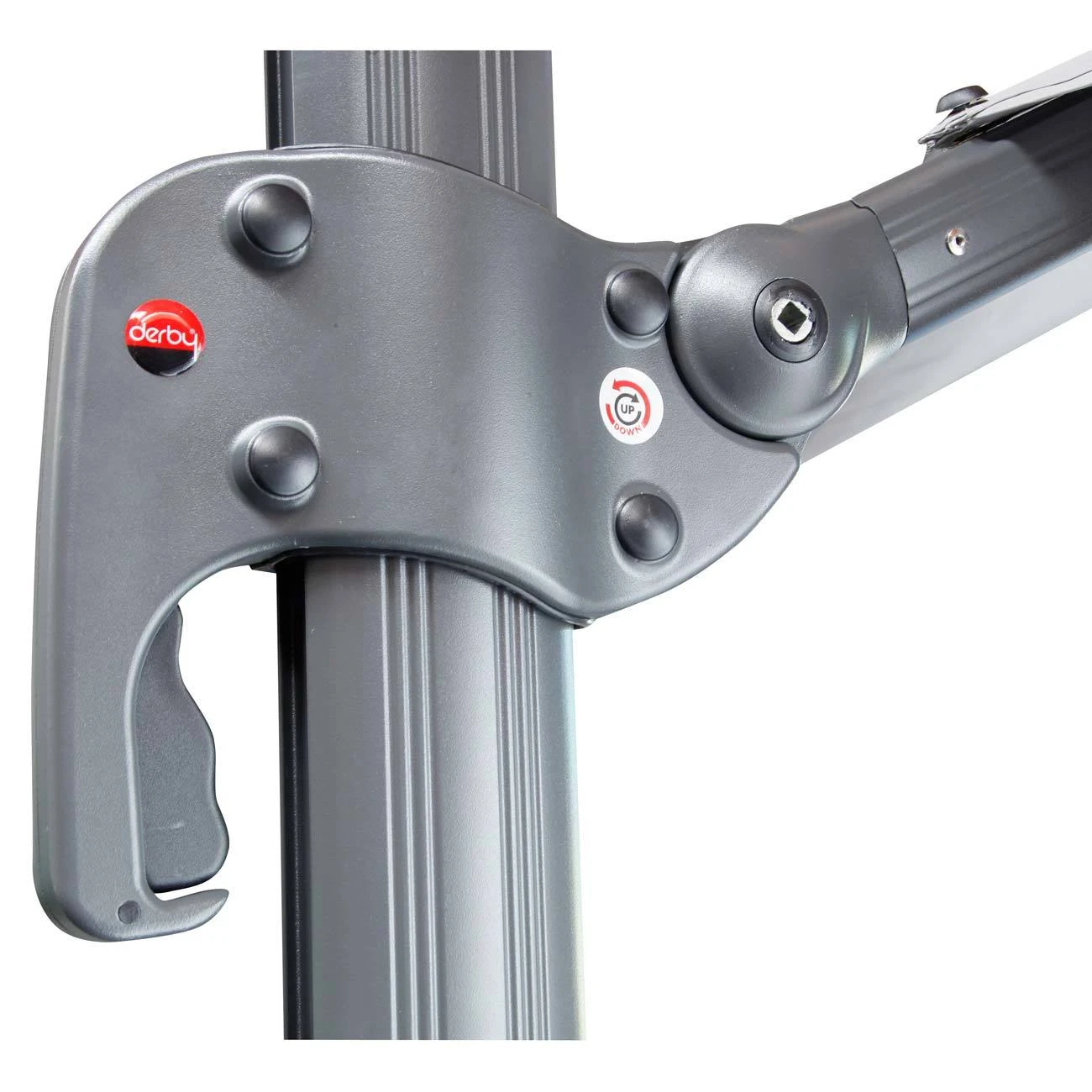 Doppler Pendelschirm 'Ravenna 400', Um 360° Drehbar, Ø 400 Cm, Natur - Image 5