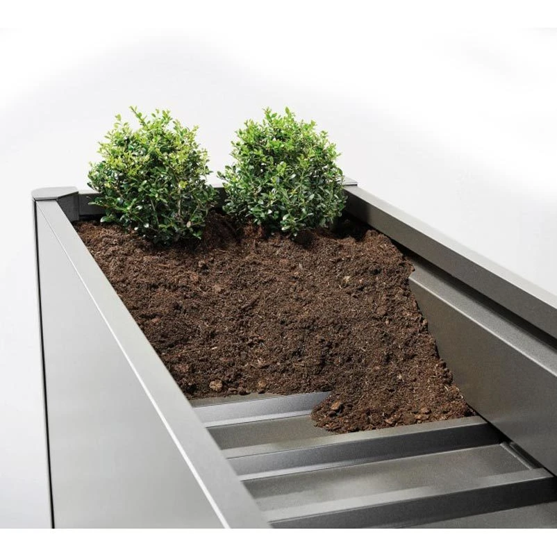 Biohort Pflanzbeet "Belvedere", Verzinktes Stahlblech, Zeitloses Design, Einlegeboden - Image 2